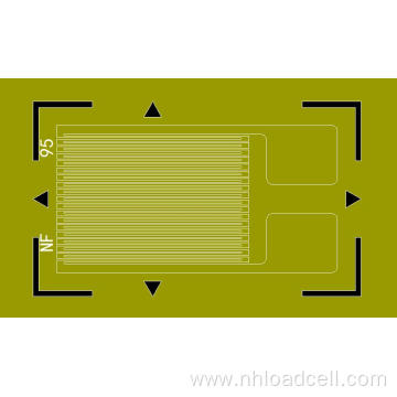 Elastic modulus temperature compensated strain gauge